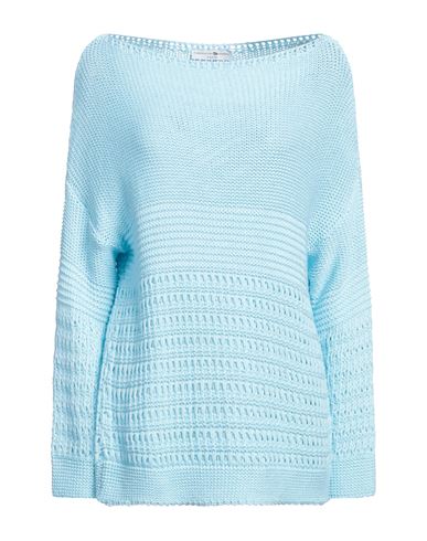 Shop Fabrication Général Paris Woman Sweater Sky Blue Size Onesize Cotton