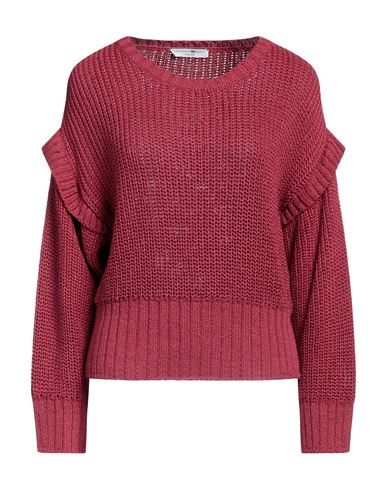 Fabrication Général Paris Woman Sweater Garnet Size Onesize Cotton In Burgundy