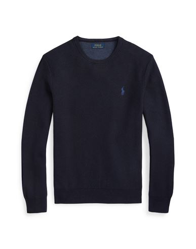 Polo Ralph Lauren Man Sweater Navy Blue Size Xxl Cotton