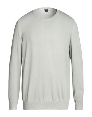 Shop Fedeli Man Sweater Sage Green Size 46 Cotton
