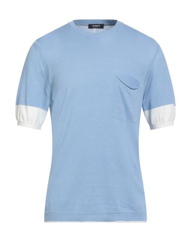 Masq Man Sweater Light Blue Size 40 Linen, Cotton