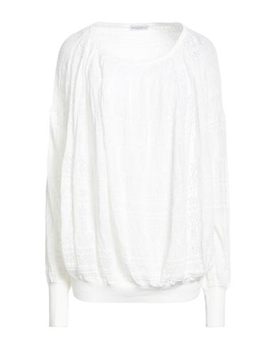 Ballantyne Woman Sweater Off White Size 8 Cotton In White