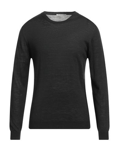 Grey Daniele Alessandrini Man Sweater Black Size 42 Cotton, Nylon