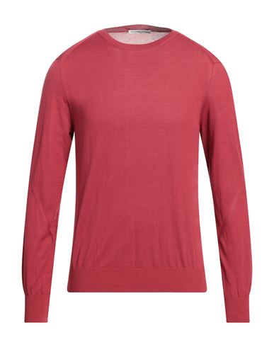 Grey Daniele Alessandrini Man Sweater Brick Red Size 40 Cotton