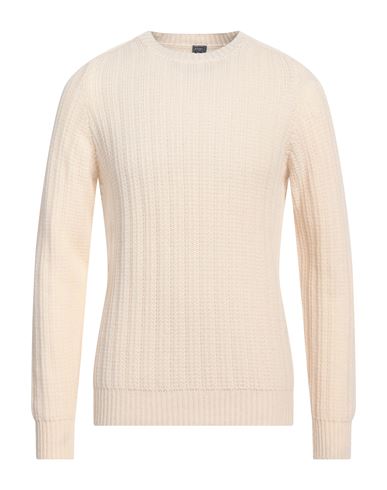 Fedeli Man Sweater Cream Size 42 Cashmere In White