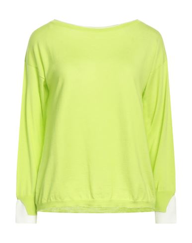 Gran Sasso Woman Sweater Acid Green Size 10 Virgin Wool