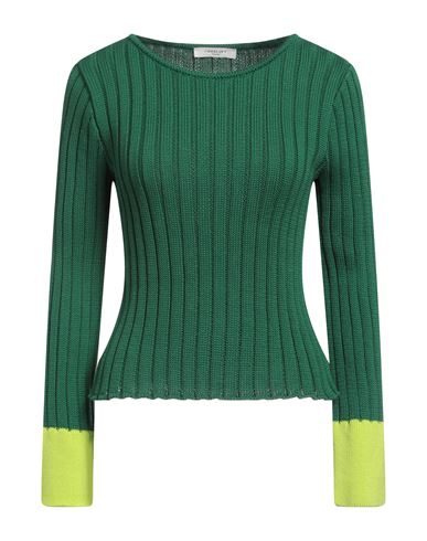 Charlott Woman Sweater Emerald Green Size L Cotton