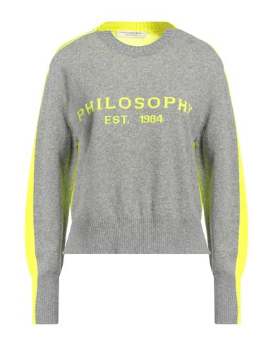 Philosophy Di Lorenzo Serafini Woman Sweater Grey Size 8 Virgin Wool, Cashmere