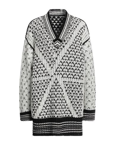 Mm6 Maison Margiela Woman Sweater White Size M Cotton, Polyamide