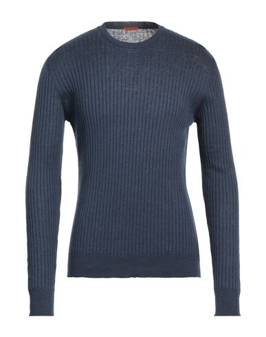 Barena Venezia Barena Man Sweater Navy Blue Size Xl Linen, Cotton