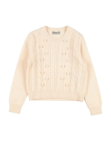 Il Gufo Toddler Girl Sweater Ivory Size 5 Virgin Wool In Brown