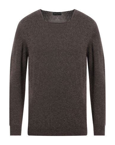 Roberto Collina Man Sweater Dark Brown Size 38 Merino Wool