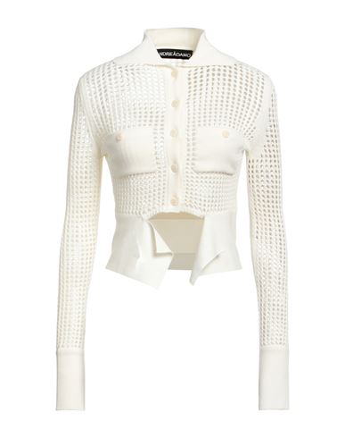 Andreädamo Andreādamo Woman Cardigan Cream Size S Viscose, Polyester, Polyamide, Elastane In White