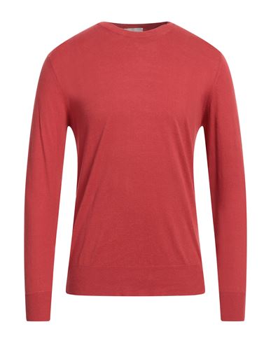 Altea Man Sweater Tomato Red Size S Linen, Cotton