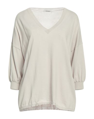 Kangra Woman Sweater Light Grey Size 8 Cotton In Neutral
