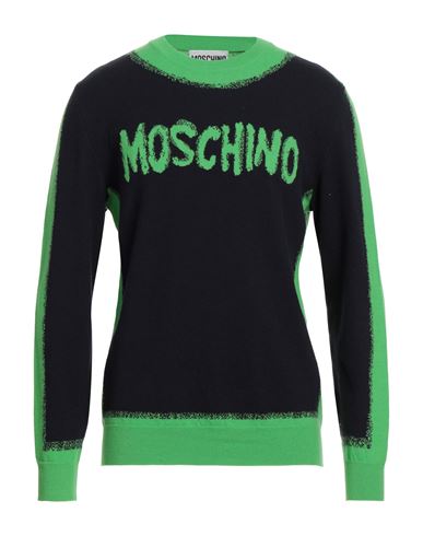 Moschino Man Sweater Green Size 42 Virgin Wool, Cashmere