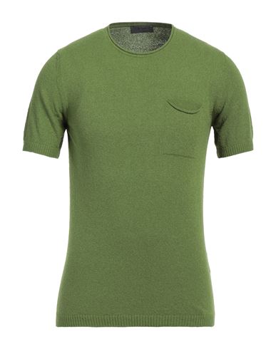 Ferrante Man Sweater Green Size 38 Cotton, Polyamide