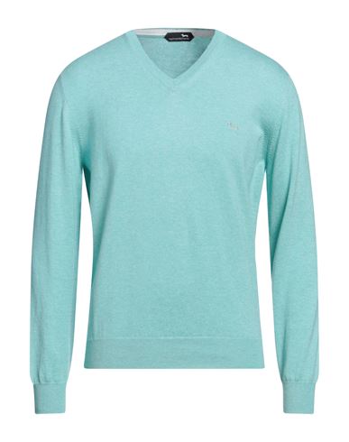 Harmont & Blaine Man Sweater Light Green Size L Cotton