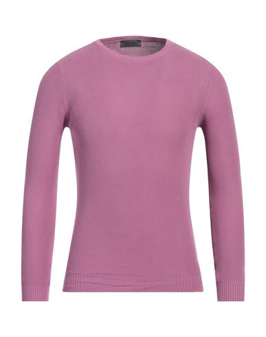 Ferrante Man Sweater Light Purple Size 40 Cotton