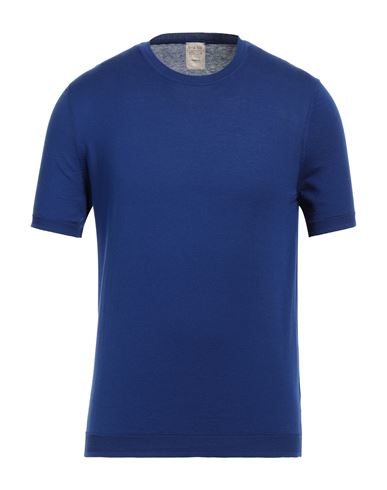 H953 Man Sweater Bright Blue Size 38 Silk, Cotton