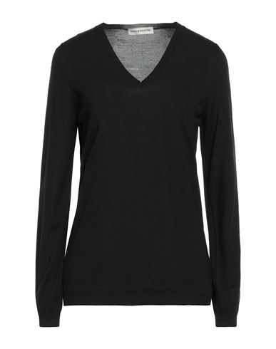 Goes Botanical Woman Sweater Black Size 8 Merino Wool