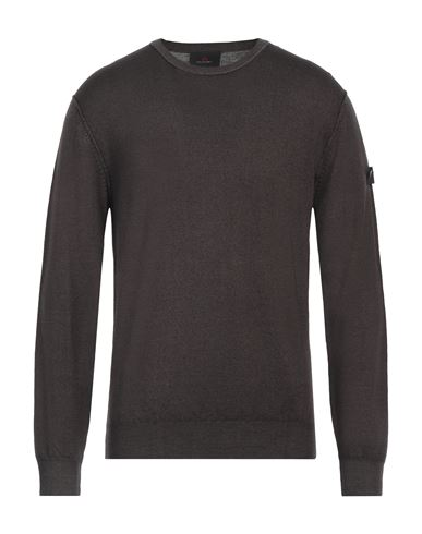 Peuterey Man Sweater Steel Grey Size L Wool In Grey