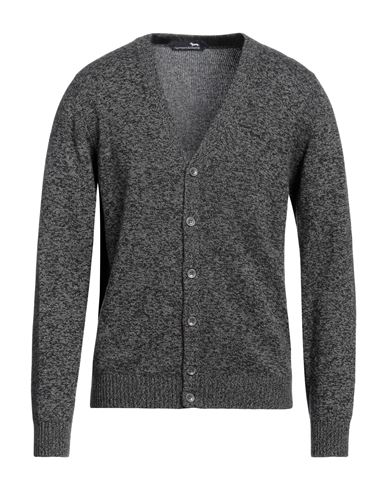 Harmont & Blaine Man Cardigan Charcoal Size Xxl Wool, Viscose, Polyamide, Cashmere In Gray