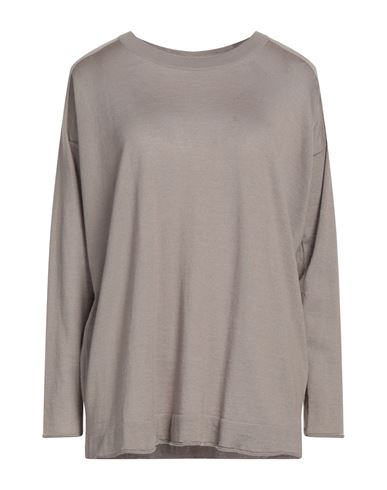 Malo Woman Sweater Dove Grey Size S Cashmere, Silk