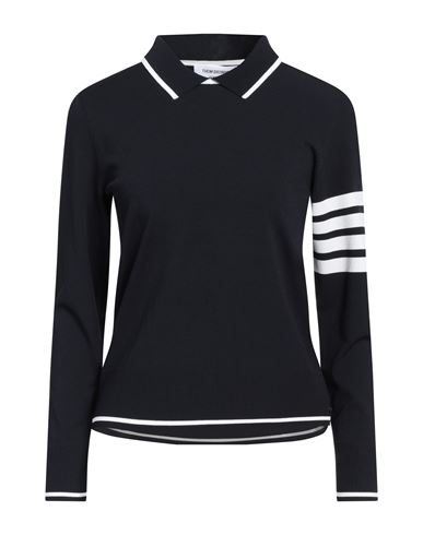 Thom Browne Woman Sweater Midnight Blue Size 10 Viscose, Polyester