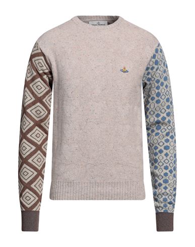 Vivienne Westwood Man Sweater Beige Size M Linen, Cashmere, Polyamide, Wool, Lyocell