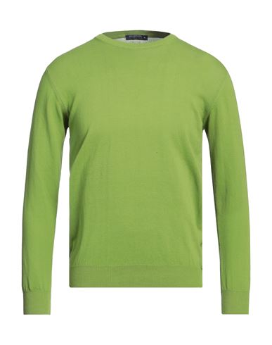 Avignon Man Sweater Light Green Size L Cotton