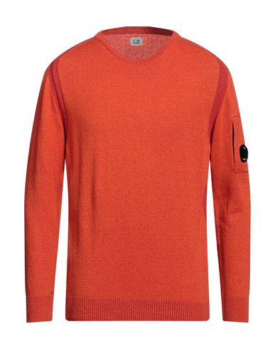 C.p. Company C. P. Company Man Sweater Orange Size 42 Linen, Cotton, Polyamide