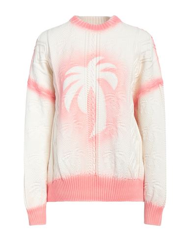 Palm Angels Woman Sweater Off White Size S Cotton, Polyamide, Polyester