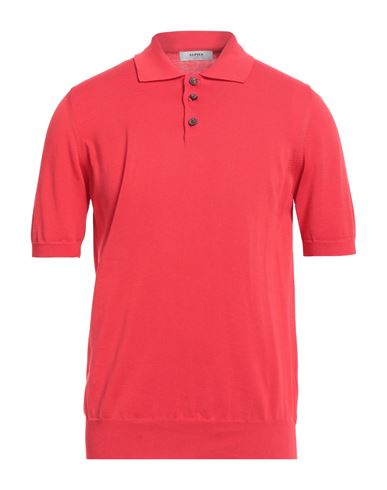 Alpha Studio Man Sweater Red Size 40 Cotton