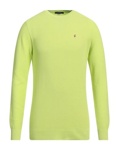 Avignon Man Sweater Acid Green Size L Cotton