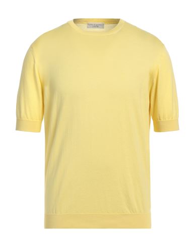 Filippo De Laurentiis Man Sweater Light Yellow Size 42 Cotton