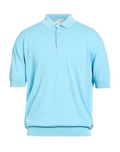 Filippo De Laurentiis Man Sweater Light Blue Size 46 Cotton