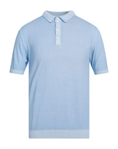 Retois Man Sweater Sky Blue Size L Cotton In Blue