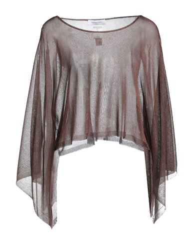 FABIANA FILIPPI FABIANA FILIPPI WOMAN SWEATER CHOCOLATE BROWN SIZE ONESIZE VISCOSE, POLYESTER 