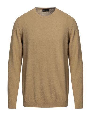 Roberto Collina Man Sweater Camel Size 44 Cotton, Polyamide In Beige