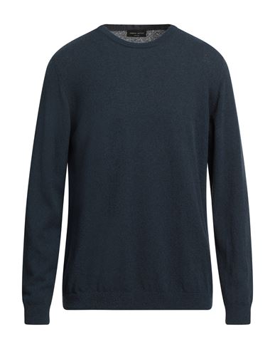 Roberto Collina Man Sweater Navy Blue Size 44 Cotton, Polyamide