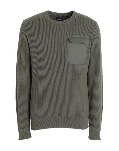 Only & Sons Man Sweater Military Green Size M Recycled Cotton, Polyester