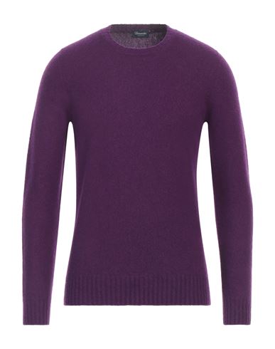 Shop Drumohr Man Sweater Purple Size 38 Lambswool