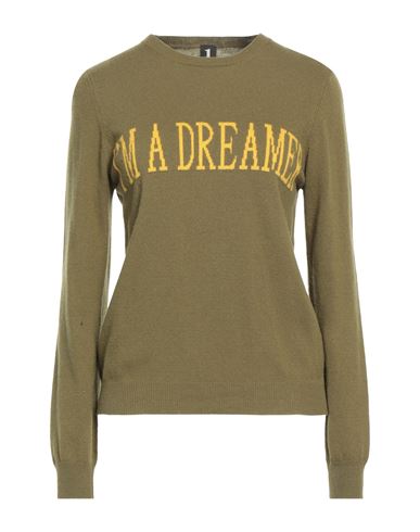 Shop 1-one Woman Sweater Military Green Size S Merino Wool, Viscose, Polyamide, Cashmere