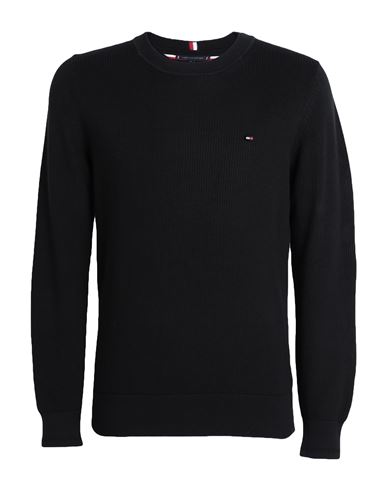 Tommy Hilfiger Man Sweater Black Size Xl Cotton