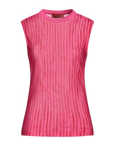 Missoni Woman Sweater Fuchsia Size 8 Viscose In Pink
