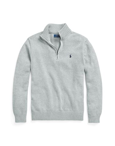 Polo Ralph Lauren Man Turtleneck Grey Size Xxl Cotton