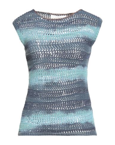 Beatrice B Beatrice .b Woman Sweater Slate Blue Size 4 Cotton, Viscose