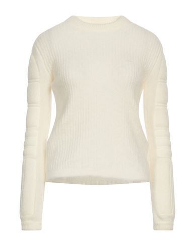 Max Mara Woman Sweater Ivory Size M Mohair Wool, Wool, Polyamide, Elastane, Polyurethane In White