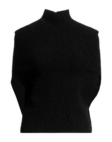 Jil Sander Woman Turtleneck Black Size 4 Wool, Viscose, Polyamide, Elastane